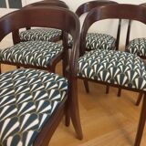 Table & 6 Baumann chairs model "gondole"