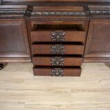 Interwar Oak Sideboard in Dark Brown, 1930s
