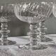 11 crystal champagne coupes - late 19th century