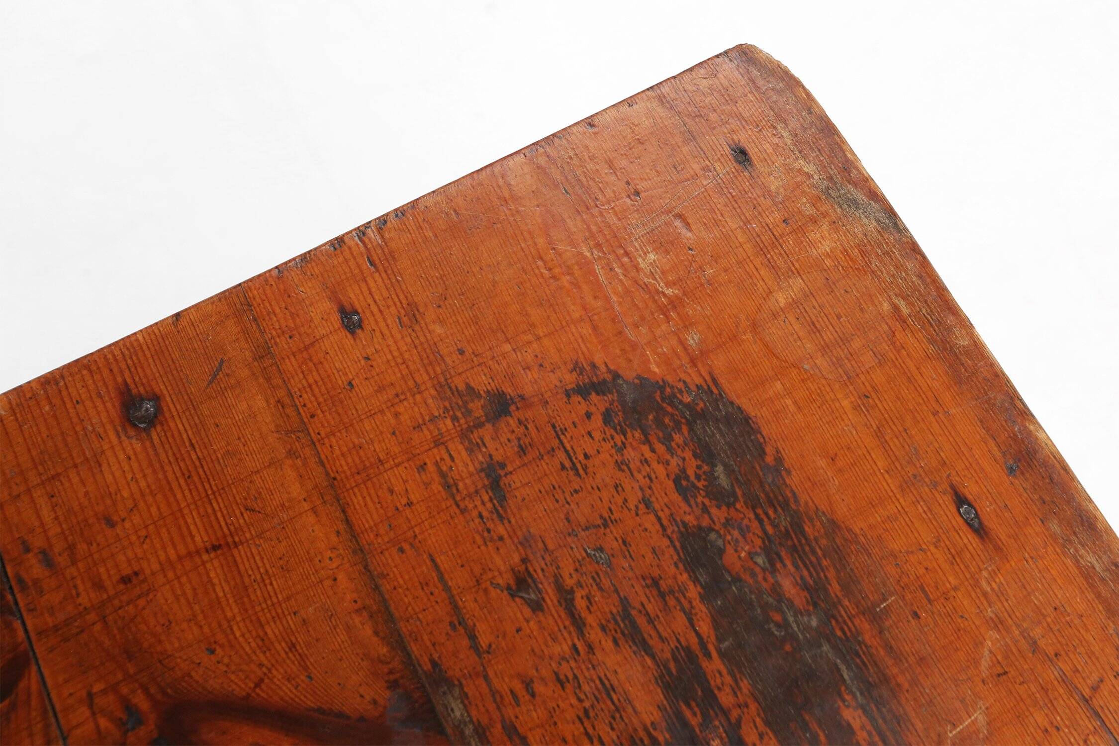 Industrial Square Wooden Stool with Handle, Belgium, 1920s