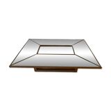 Oak and glass coffee table