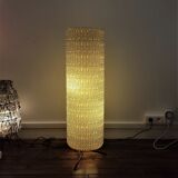 Hand-folded art nouveau floor luminaire