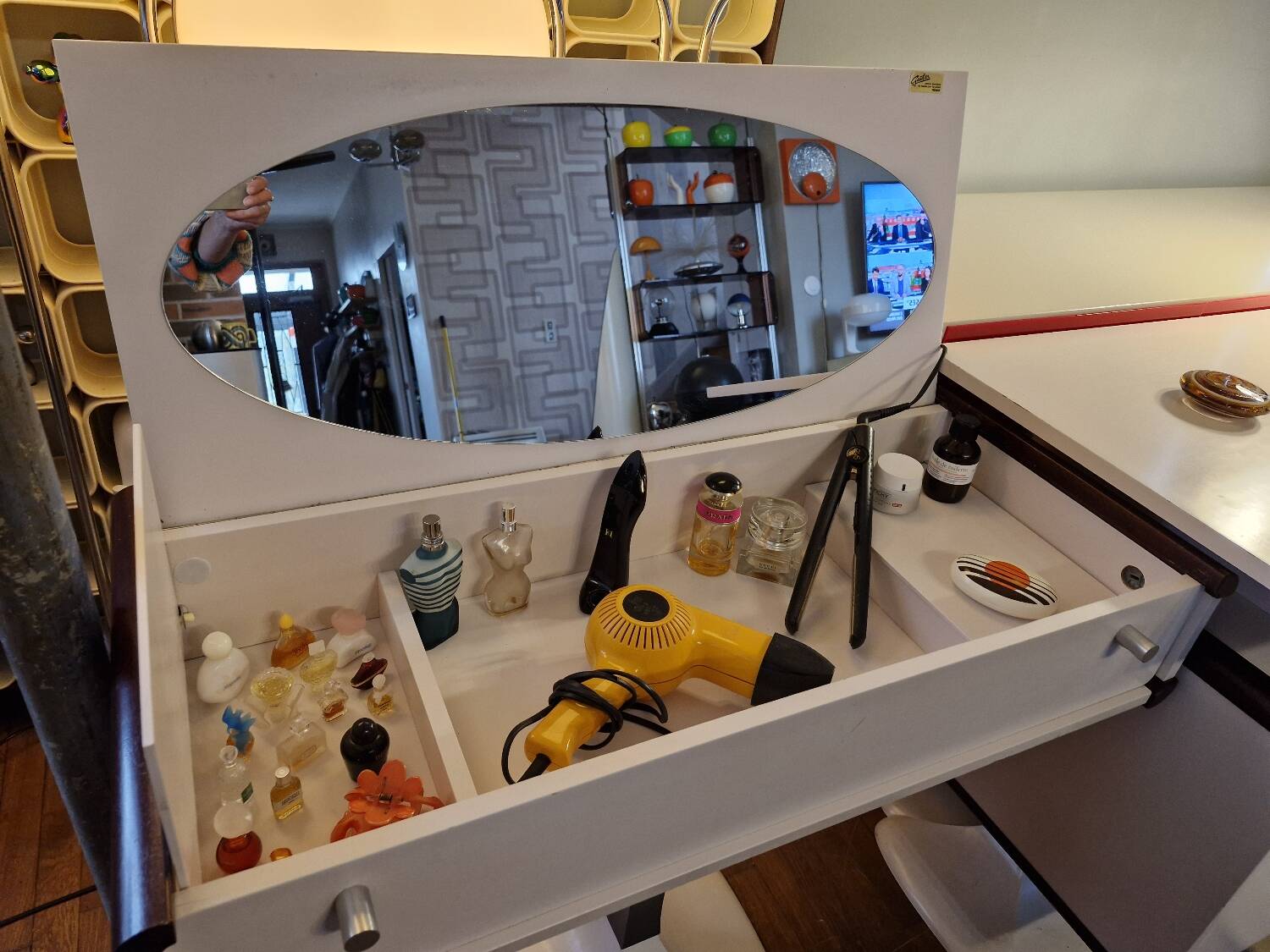 Gautier furniture circa 1970, Desk and dressing table set