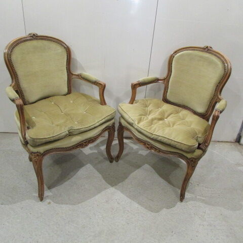 Pair of convertible armchairs, Louis XV style, Louis XV style