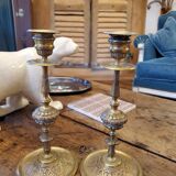 Pair of candle holders