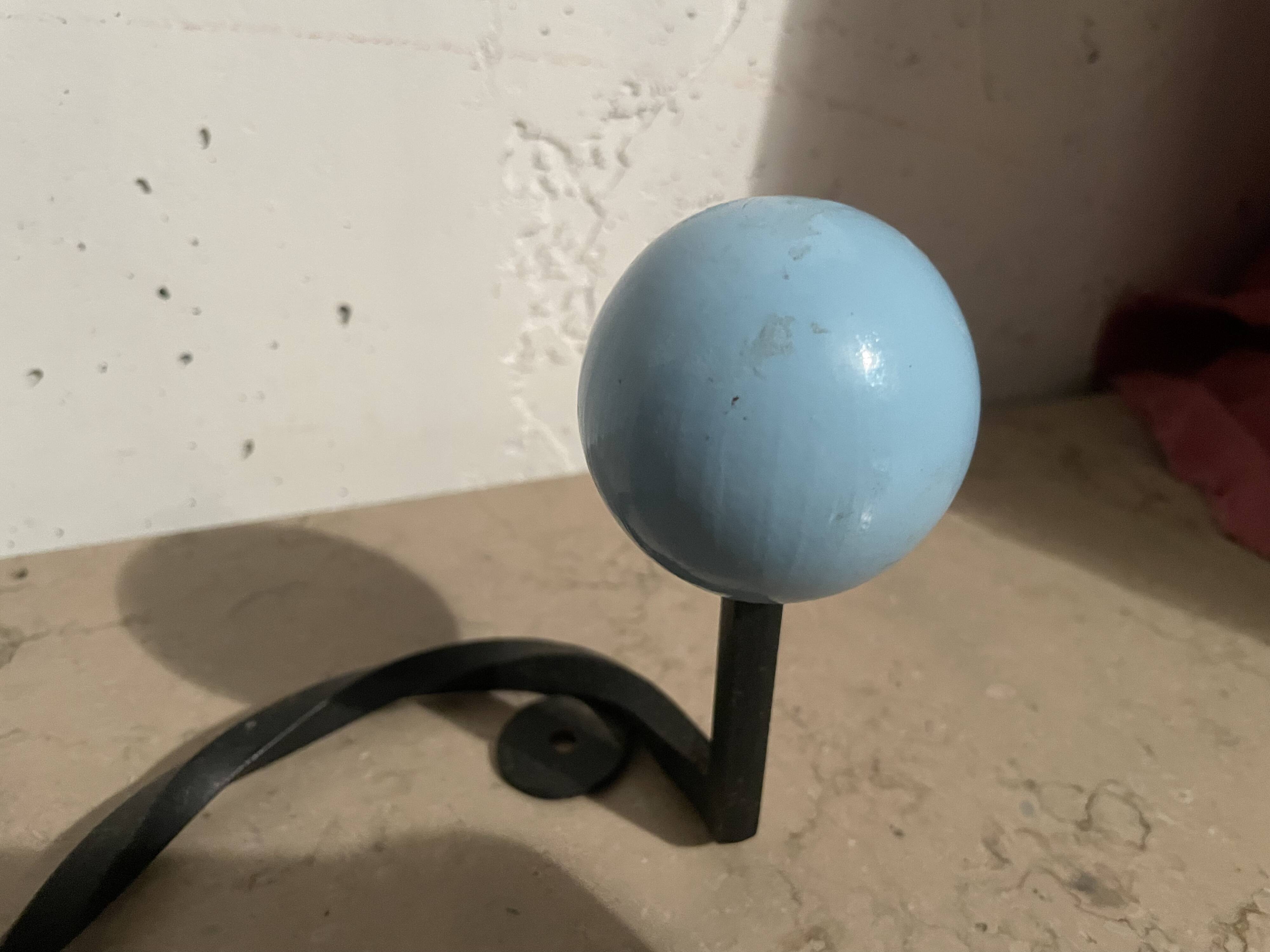 Coat hooks with 4 balls from the 1960s.