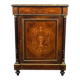 Support furniture with rosewood marquetry and marble top in the Napoléon III style.