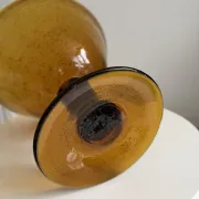 Saladier en verre soufflé de la verrerie de Biot