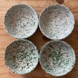 4 speckled ceramic ramekins