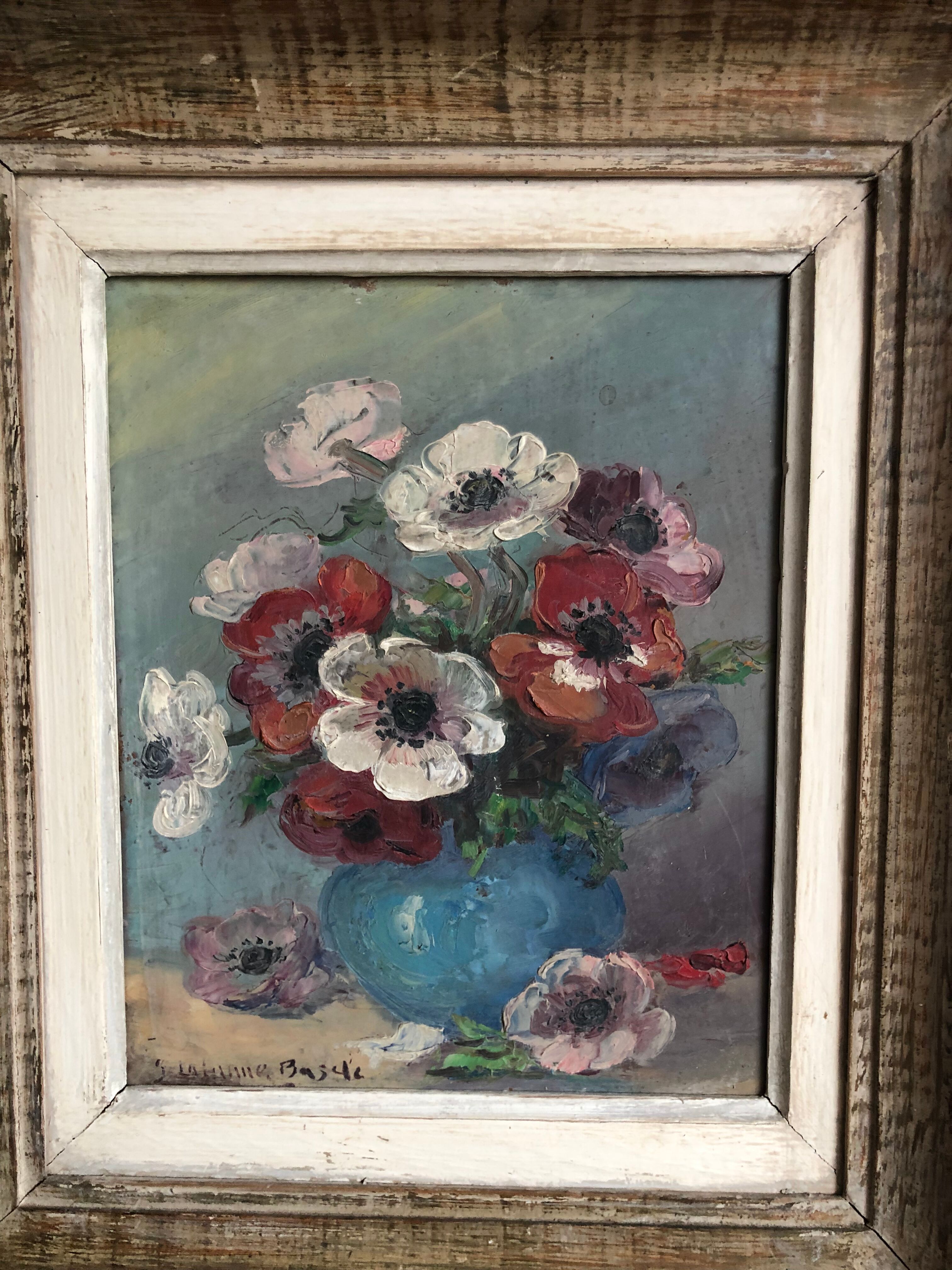 Painting bouquet of flowers