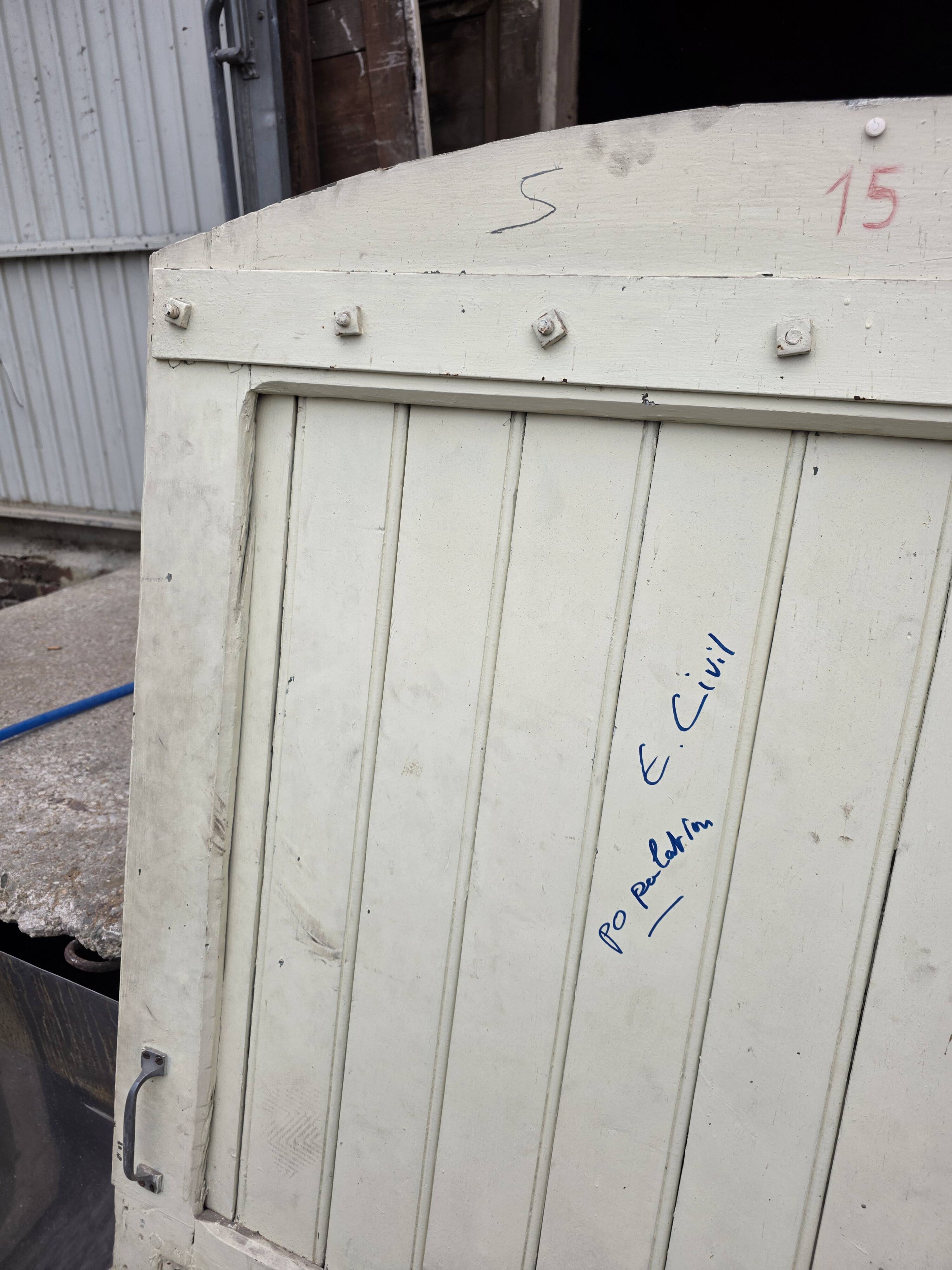 19th-century solid oak barn door