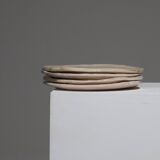 Set de 4 assiettes à dessert en céramique émaillée