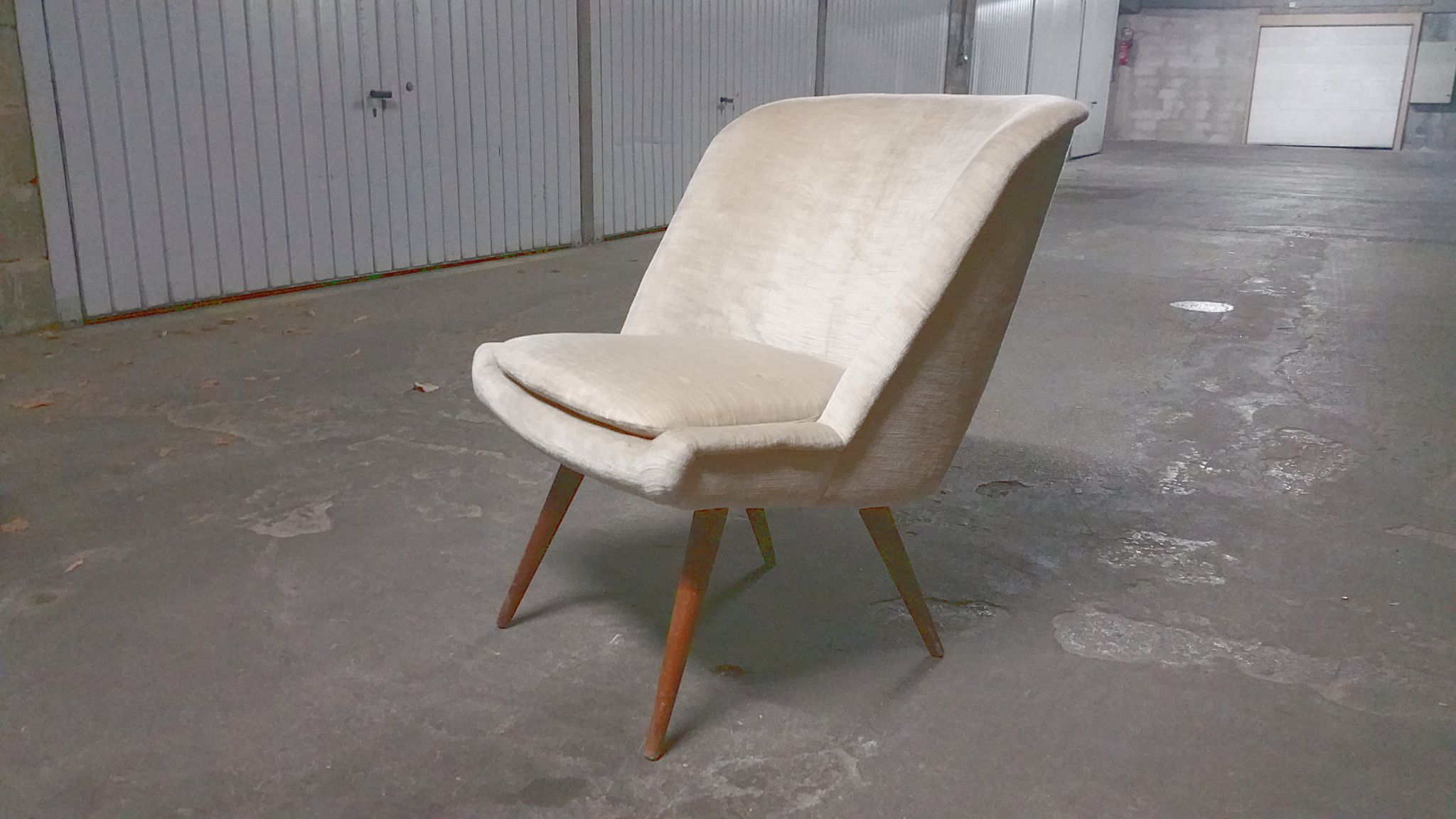 Fauteuil danois chauffeuse scandinave années 50/60