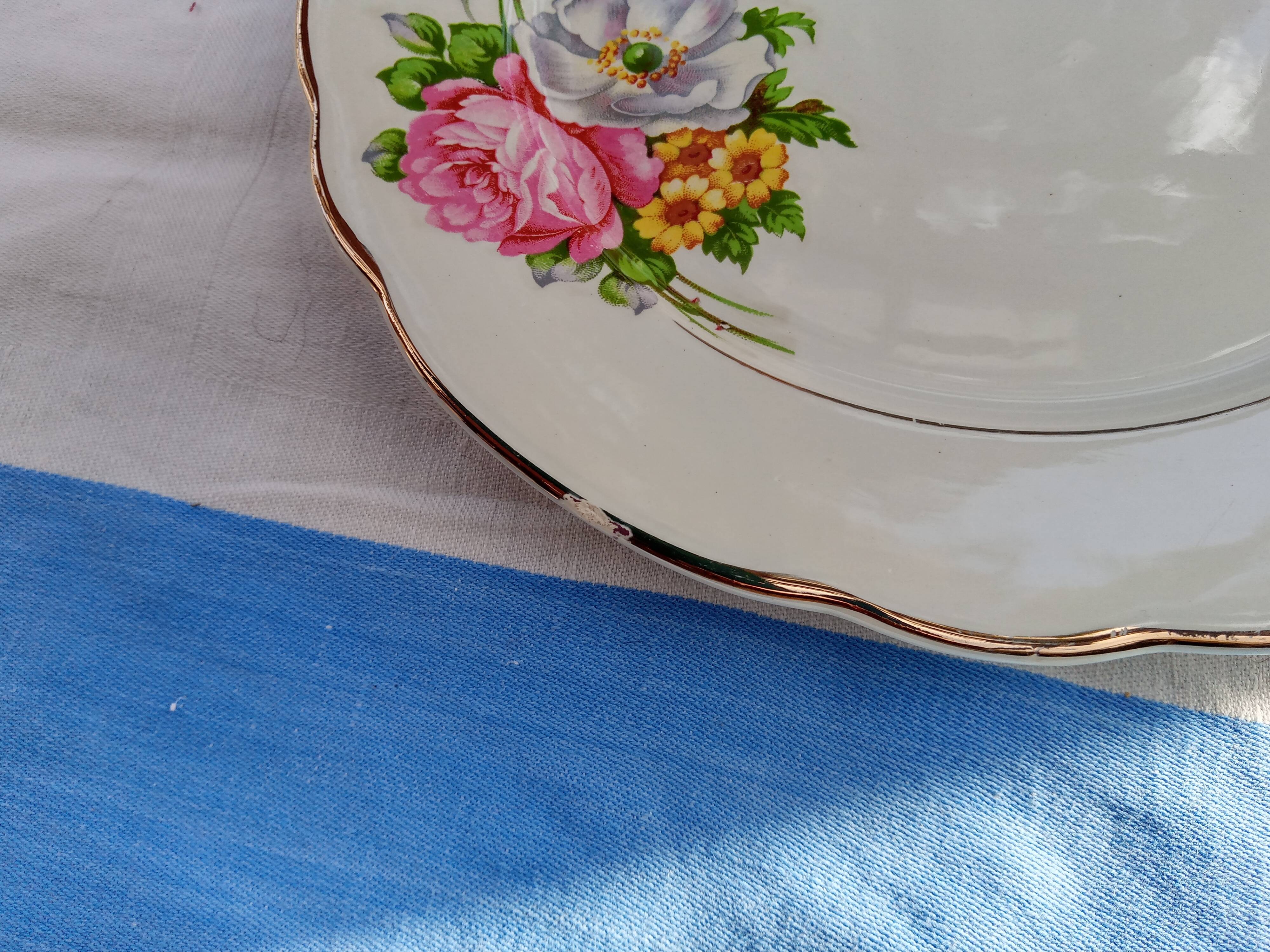 Set of 6 flat plates Digoin