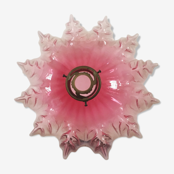 Pink glass lampshade