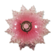 Abat jour en verre rose