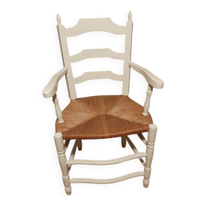 Fauteuil paillé provencal
