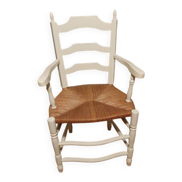 Provencal straw chair