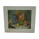Painting Dead Nature circa 1940 oil on canvas by C Chilot