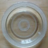 Plat en verre rond