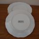 6 Flat plates made of fine porcelain creation A. Deshoulière
