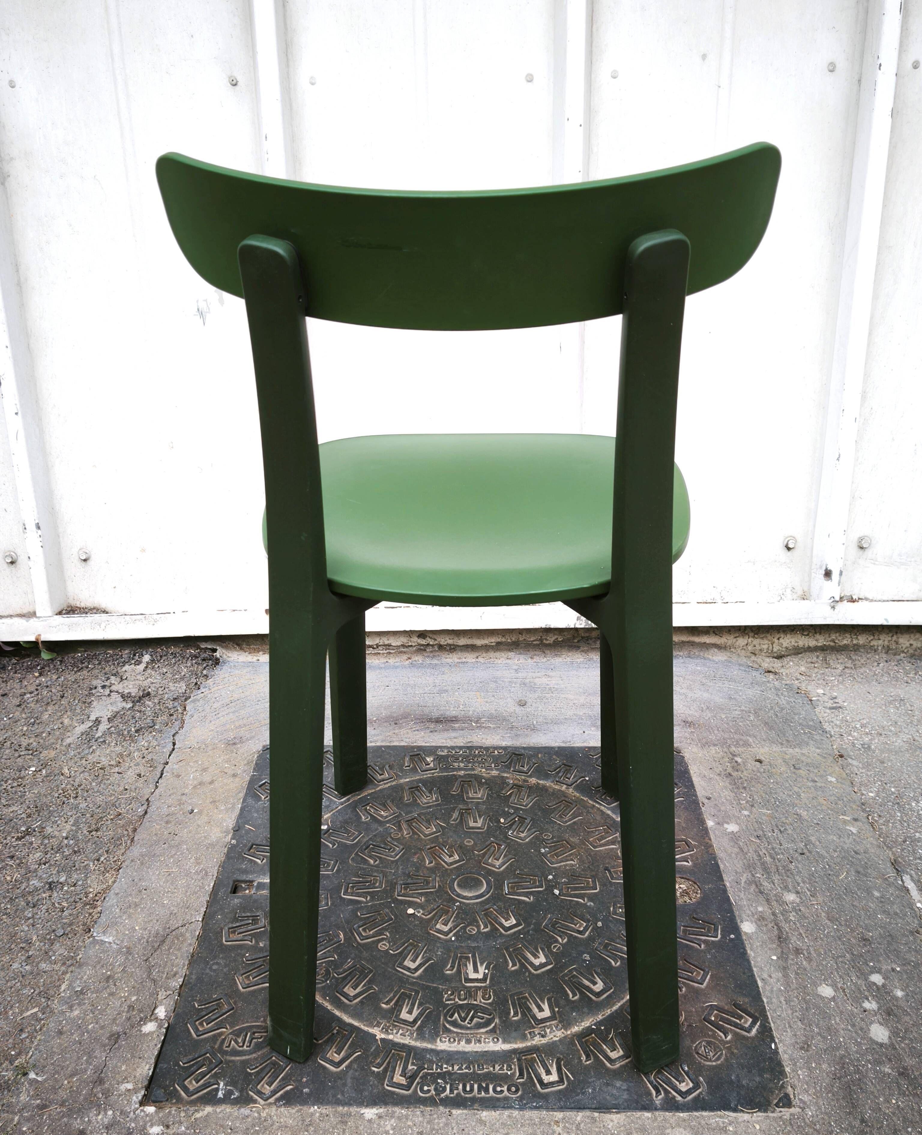 Set of 8 All Plastic chairs, Vitra