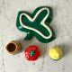 Set of salt shaker / pepper / mustard vintage in slip 70s