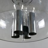 Four-light glass pendant lamp, Glashütte, Limburg, 1970s, pendant, ceiling light