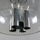 Suspension en verre à 4 lumières, Glashütte, Limbourg, années 1970, suspension, plafonnier