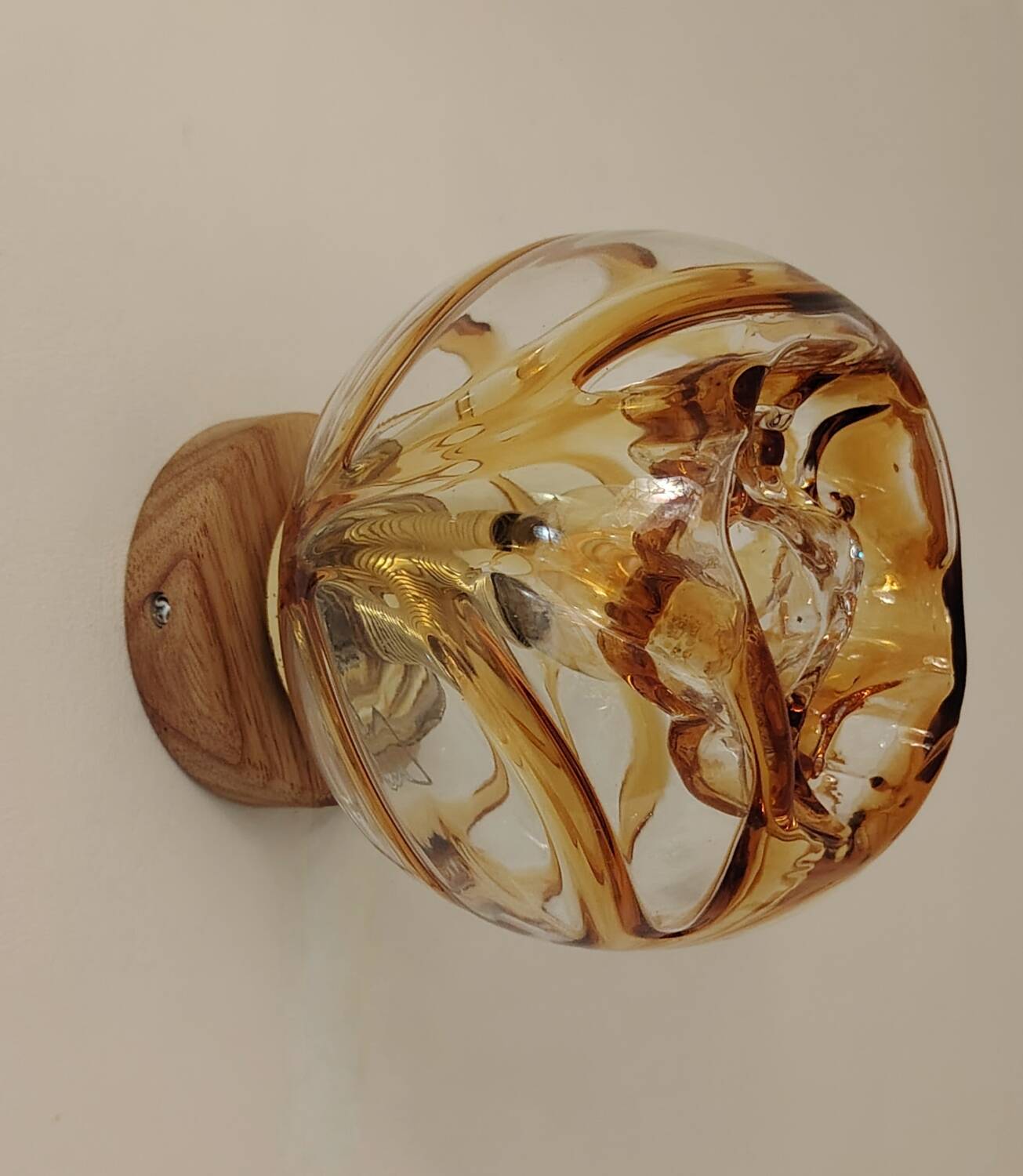 Murano Mazzega wall-mounted globe