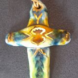 Vintage ceramic wall cross