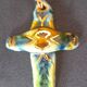Vintage ceramic wall cross
