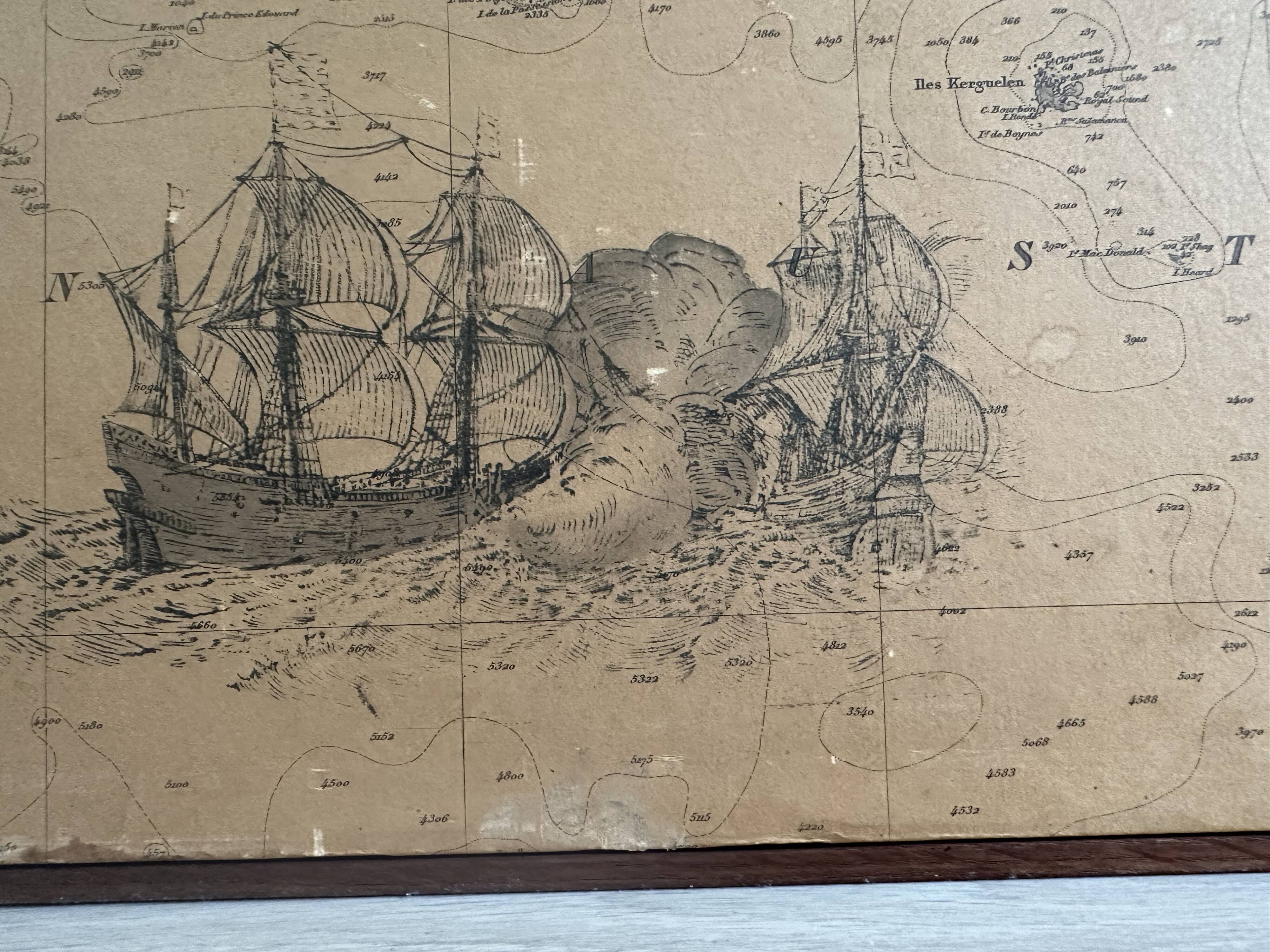 Planisphere of the naval hydrographic service