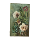 Ancient flower table laid peony oil on canvas