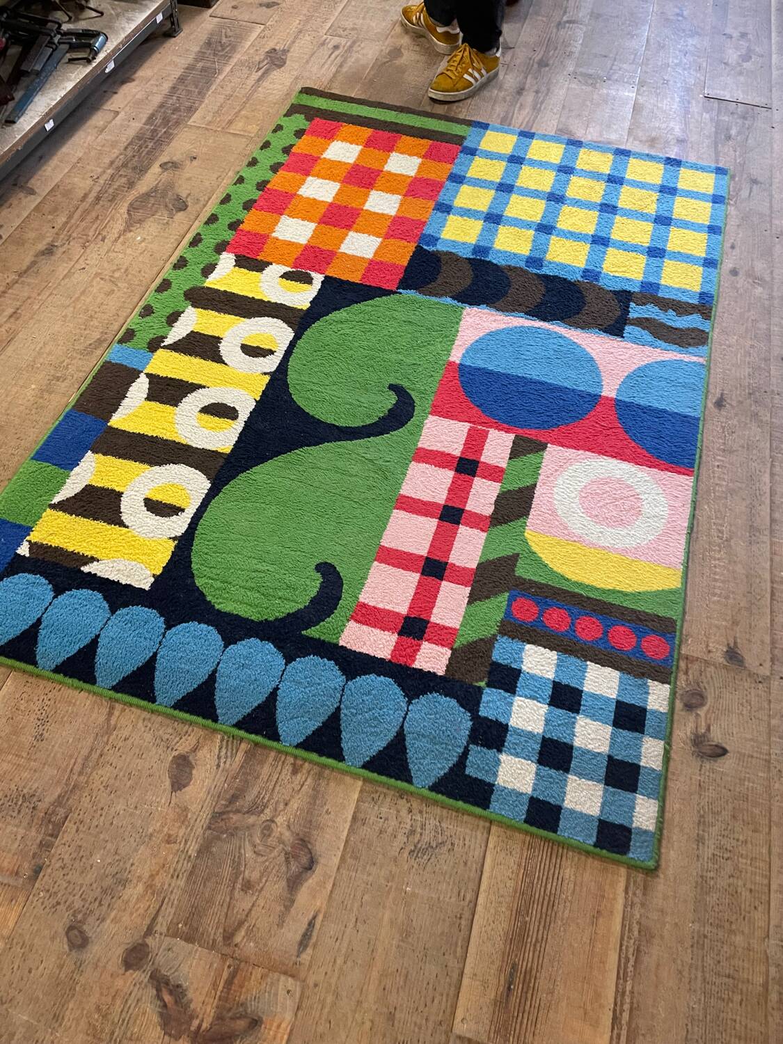 Modernist wool rug