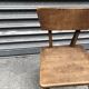 Chaise brutaliste en bois , année 30/40
