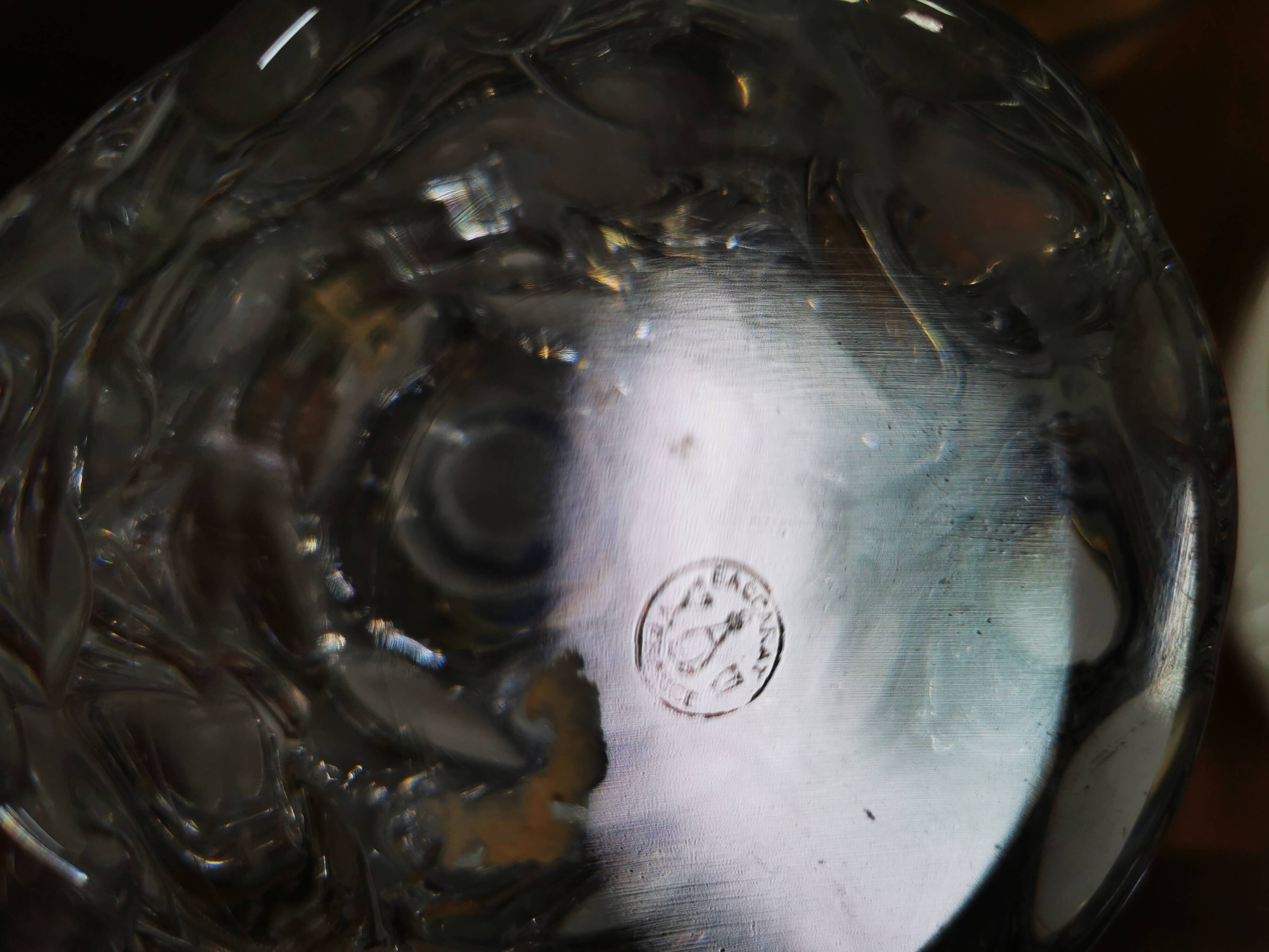 Antique Baccarat bedside lamp