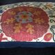 Decorative pillow case in linen and cotton  with suzani prints