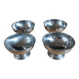 4 stainless steel ice cream cups