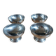 4 stainless steel ice cream cups