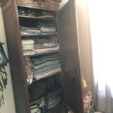 Antique solid wood wardrobe