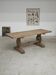 Large monastery table in elm, 19th century, solid top.