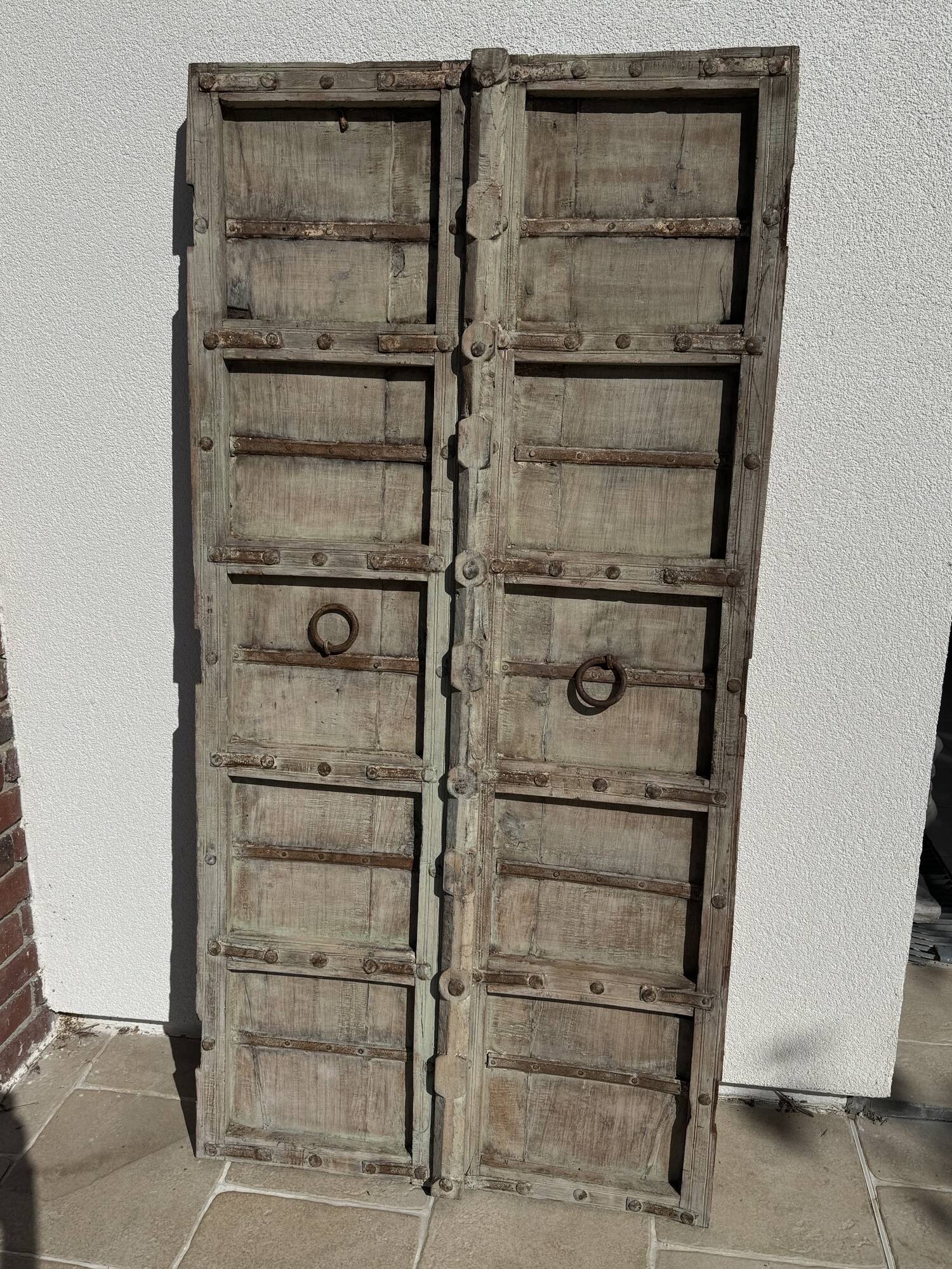 Ancienne paire de portes indiennes debut du XIX eme siecle