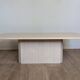 Table basse en travertin