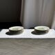 Set of 6 vintage Limoges porcelain plates with fish design.