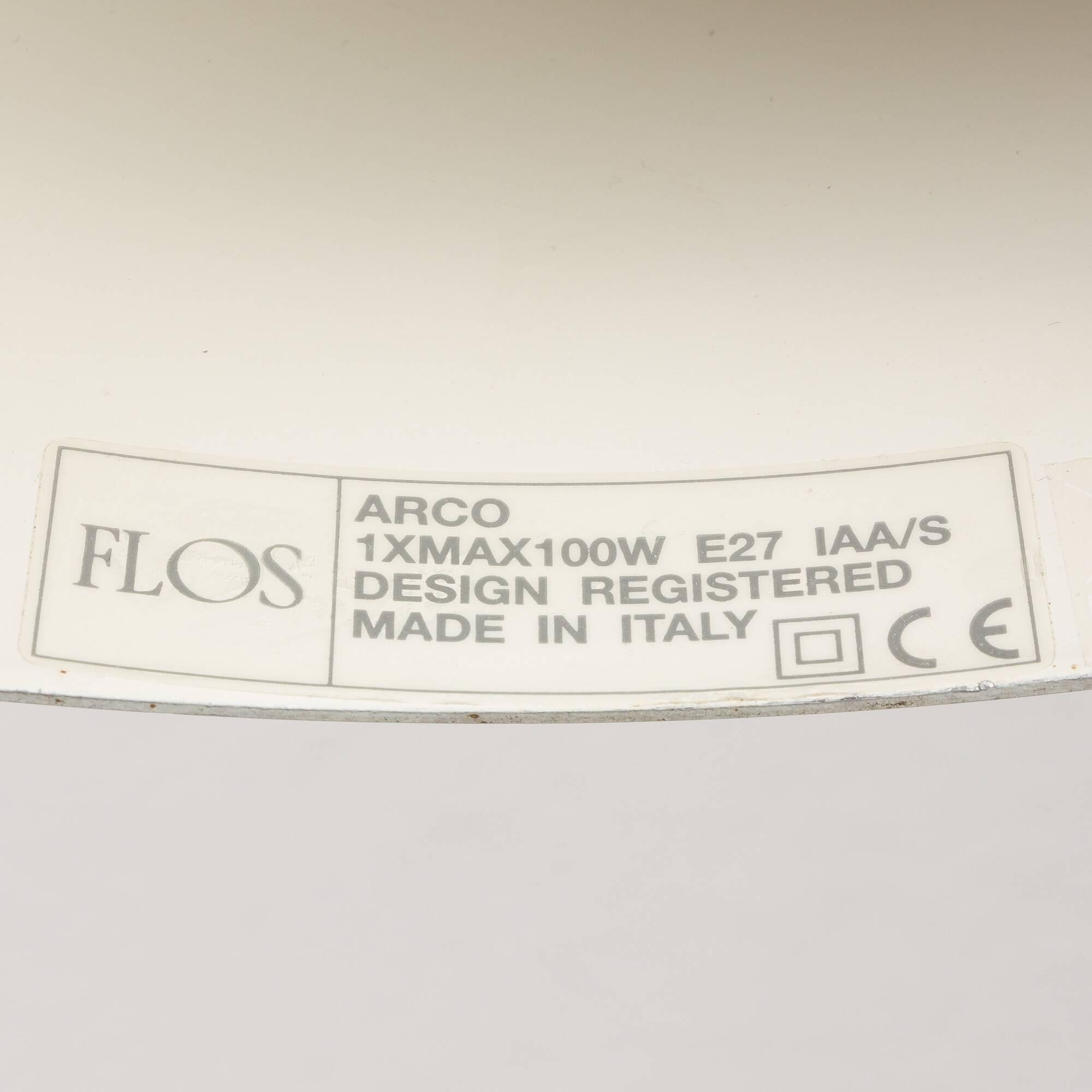 Italian floor lamp "Arco" by Achille & Pier Giacomo Castiglioni for Flos