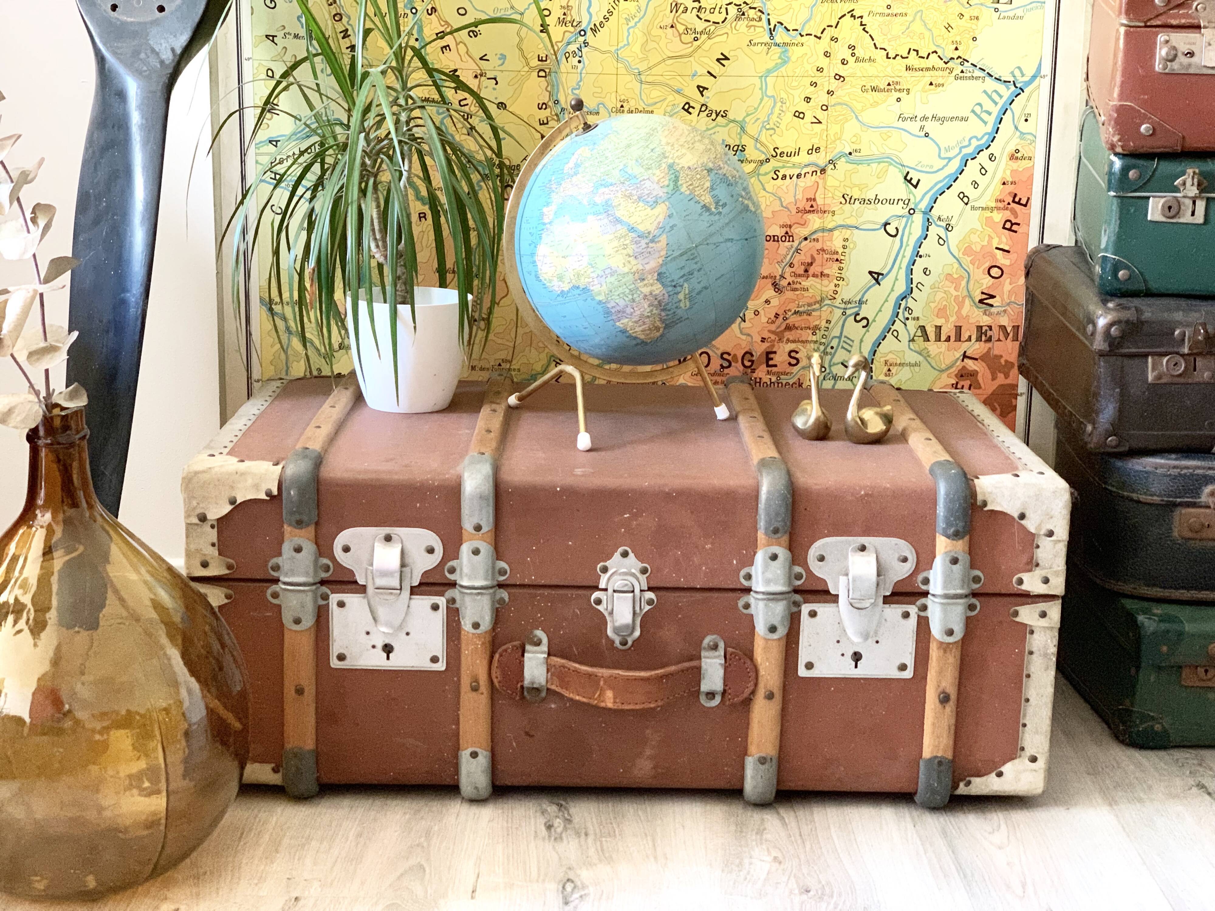 Big vintage travel trunk