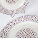 Lot de 6 assiettes K & G Lunéville, modèle Thann France 1920/1930
