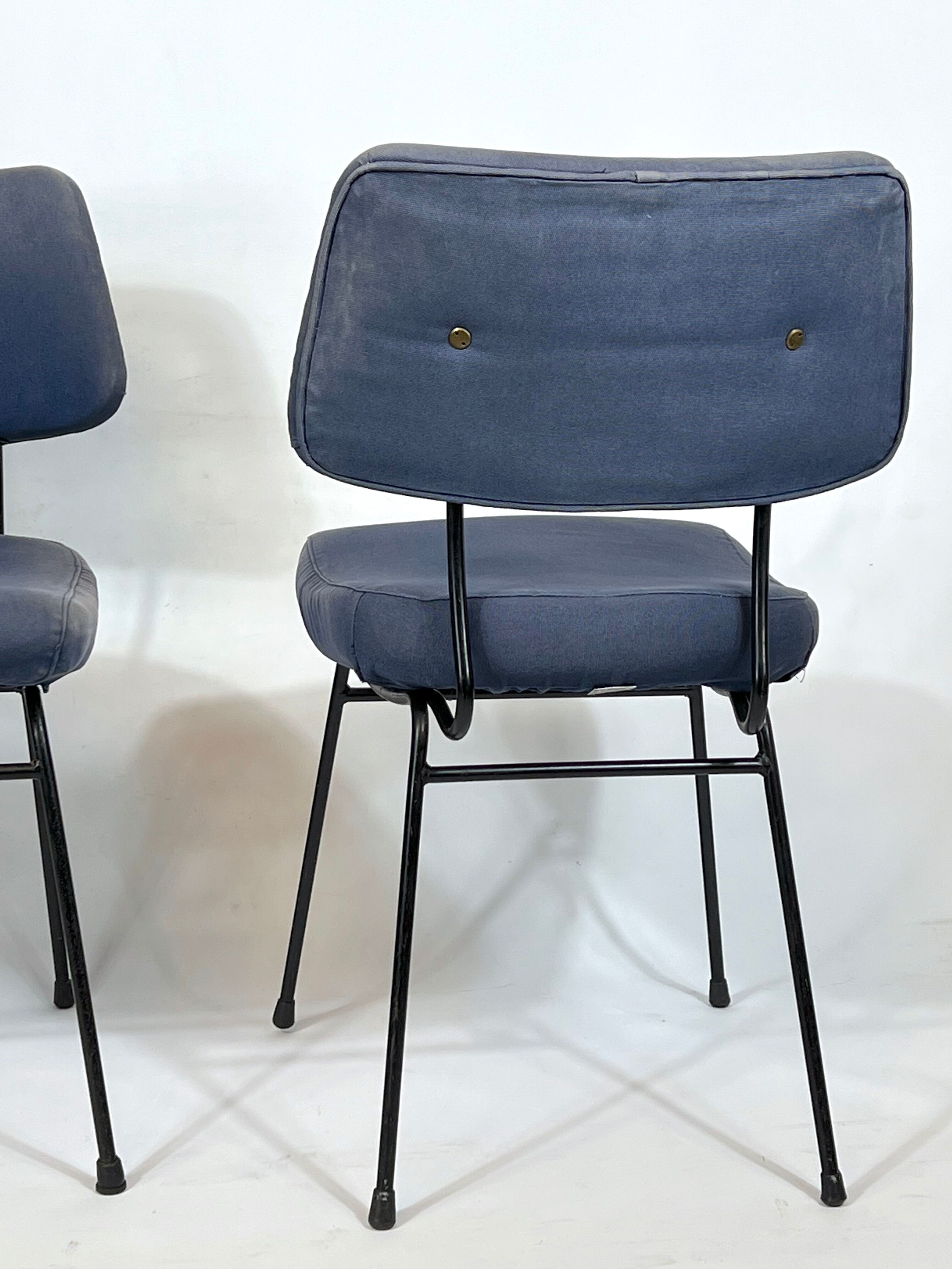 Erberto Carboni for Arflex, Set of six Delfino dining chairs. 1950s