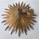 Vintage wheat ear pendant light from the 1970s